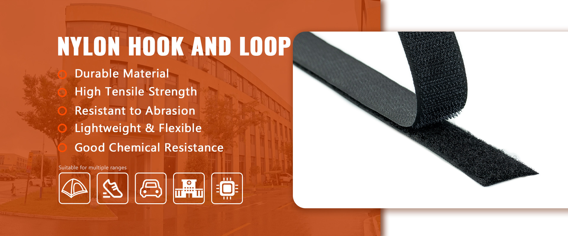 quality Hook And Loop Adhesive Tape factory